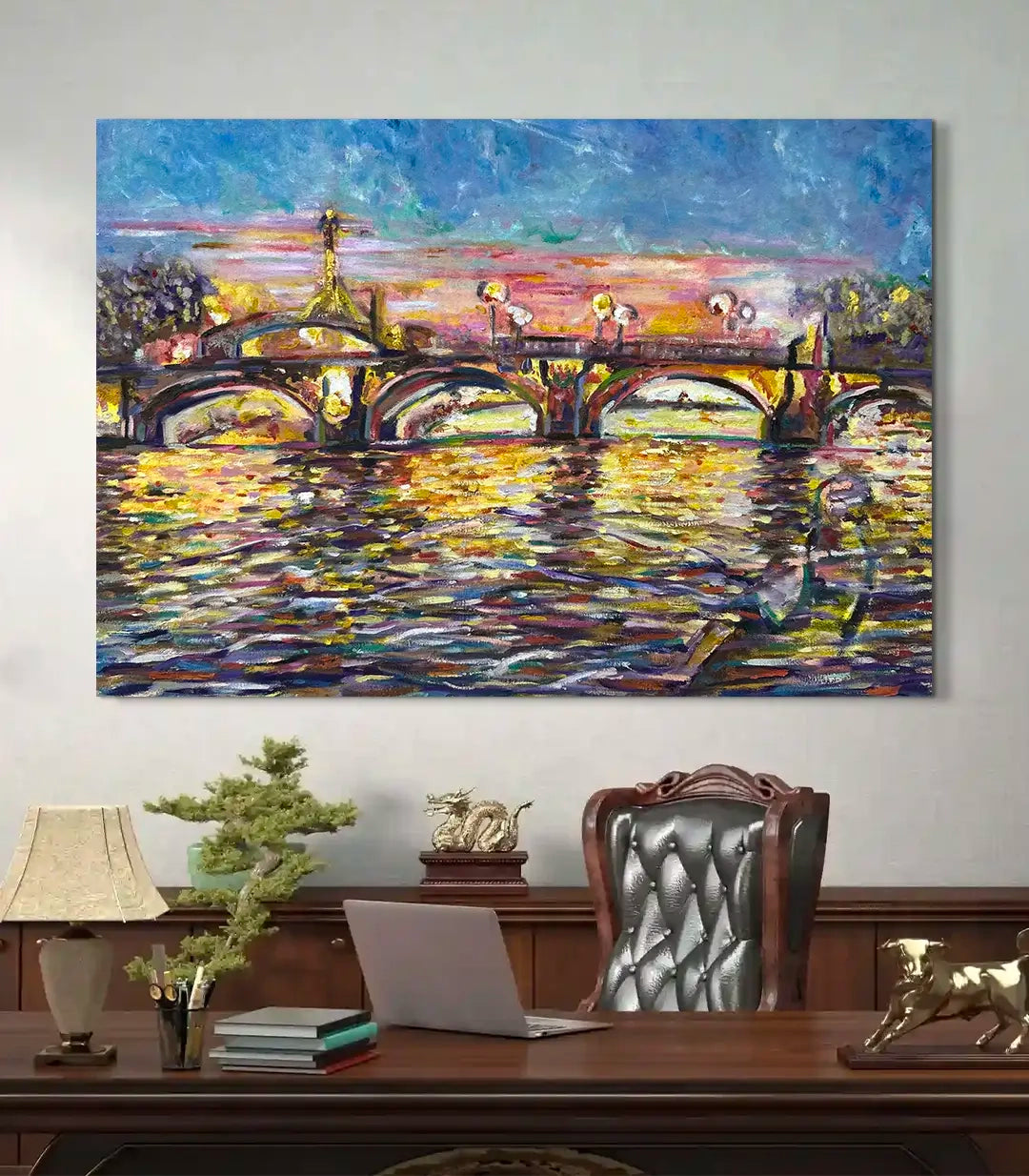 La scene - signé par l'artiste Imane Laamiri